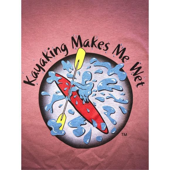 Anvil Tops - 𝅺NWOT Adult Unisex Medium Anvil Kayaking Graphic TShirt